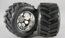 Monster Truck nalepené gumy, M zmes, 14mm, 2ks.