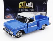 Motor-max GMC C1000 Fenderside Pick-up 1966 1:24 Modrá biela