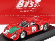 Najlepší model Alfa romeo 33.2 N 16 Nurburgring 1968 I.giunti - N.galli 1:43 Červená zelená