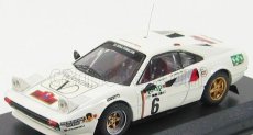 Najlepší model Ferrari 308 Gtb N 6 Rally Elba 1985 Roggia - Ercolani 1:43 White