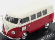 Norev Volkswagen T1 Minibus Autoverhuur Rotterdam 1958 1:43 Červená biela