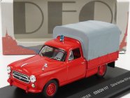 Odeon Peugeot 403 Pick-up Uzavretý Sapeurs Pompiers 1967 1:43 Červená sivá