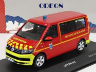 Odeon Volkswagen T6 Minibus Sapeurs Pompiers Sdis 2a Secours En Montagne 2015 1:43 Červeno-žltá