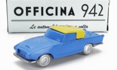 Officina-942 Fiat 1200 Coupe Carrozzeria Ghia 1958 1:76 Modrá krémová