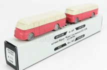 Officina-942 Fiat 666rn Bus Con Rimorchio Viberti Parigi 1946 1:76 Ružový krém