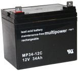 Pb akumulátor MULTIPOWER 12 V/34,0 Ah