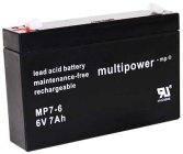 Pb akumulátor MULTIPOWER 6 V/7,0 Ah