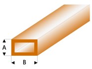 Raboesch profil ASA rúrka štvorcová transparentná hnedá 3x6x330mm (5)