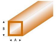 Raboesch profil ASA rúrka štvorcová transparentná hnedá 4x5x330mm (5)