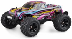 RC auto Hyper Go Monster Truck bezkartáčové, modro-červené