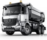 RC celokovový sklápač S-idee Mercedes-Benz Arocs, sivá