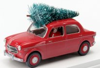 Rio-models Fiat 1100/103 1954 - Vianočná edícia 2020 - Con Babbo Natale - S figúrkou Santa Clausa 1:43 červená