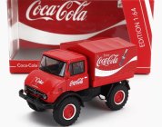 Schuco Mercedes benz Unimog U406 Truck Telonato Coca-cola 1966 1:64 Červená biela