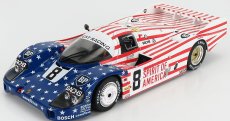 Solido Porsche 956 2.6l Turbo Team Joest Racing N 8 3. 24h Le Mans 1986 G.follmer - J.morton - K.miller 1:18 Biela červená modrá