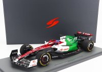 Spark model Alfa romeo F1 C42 Team Orlen Racing N 77 Azerbaijan Gp 2022 Valtteri Bottas - Con Vetrina - With Showcase - Special Box 1:18 Biela červená zelená