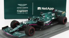 Spark-model Aston martin F1 Amr21 Mercedes M12 Eq Power+ Team Cognizant Formula One N 18 Abu Dhabi GP 2021 Lance Stroll - 100. GP 1:43 Green