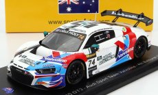 Spark model Audi R8 Lms Gt3 Team Audi Sport Team Valvoline N 74 4. 12h Bathurst 2022 K.van Der Linde - N.berthon - B.schumacher 1:43 Biela Modrá Červená