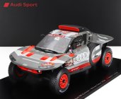 Spark model Audi Rs Q E-tron E2 Tím Audi Sport N 204 Víťaz Rally Dakar 2024 Carlos Sainz - Lucas Cruz 1:18 Sivá strieborná čierna