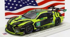 Spark-model Lexus Rc F Gt3 Team Aim Vasser Sullivan N 12 24h Daytona 2021 R.megennis - Z.veach - T.bell - F.montecalvo 1:43 Black Yellow