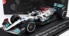 Spark-model Mercedes gp F1 W13e Team Mercedes-amg Petronas F1 N 63 4. Belgicko Gp 2022 George Russel 1:43 Strieborná zelená