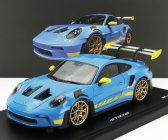 Spark-model Porsche 911 992 Gt3 Rs Coupe 2023 1:18 Light Blue Yellow