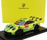 Spark-model Porsche 911 992 Gt3 Rs N 911 Coupe 2023 - Con Vetrina - S vitrínou 1:18 žltozelená