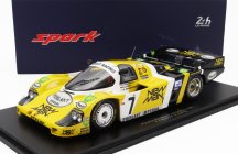 Spark-model Porsche 956l Turbo Team Newman Joest Racing N 7 Winner 24h Le Mans 1984 K.ludwig - H.pescarolo - S.johansson - Con Vetrina - S vitrínou 1:18 Yellow Black