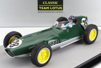 Tecnomodel Lotus F1 16 N 28 British Gp Aintree (s figúrkou pilota) 1959 Graham Hill 1:18 British Racing Green Silver