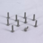 Titánová inbusová skrutka s polguľovou hlavou M3x6mm (10)