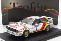 Trofeu Audi Quattro Sport N 2 Manx Isle Of Man Rally 1985 H.demuth - E.radaelli 1:43 Biela červená žltá