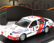 Trofeu Ford england Sierra Xr 4x4 Team Fina (nočná verzia) 4th Boucles De Spa 1988 M.lovell - T.herryman 1:43 Biela červená modrá