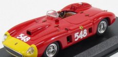 Umelecký model Ferrari 290mm Spider N 548 Winner Mille Miglia 1956 E.castellotti 1:43 Červená žltá