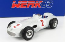 Werk83 Mercedes Benz F1 W196 N 2 Monaco Gp Majster sveta 1955 Juan Manuel Fangio 1:18 Striebro