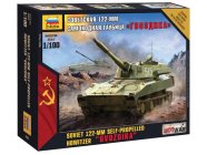 Zvezda Snap Kit – 2S1 Gvozdika 122 mm (1:100)