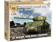 Zvezda Snap Kit – Sherman M-4 (1:100)