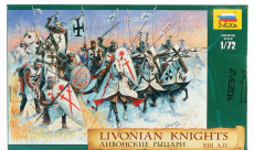 Zvezda Figúrky Bojová vojna - Livónski rytieri Xiii po Kr. 1:72 Vojenské