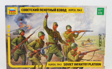 Zvezda Figúrky Soldati - Vojaci Vojenská sovietska pešia čata 1:72 /