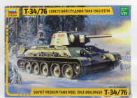 Zvezda Kampfpanzer T34-76 Sovietsky stredný tank 1943 1:35 /