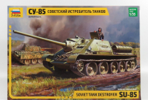 Zvezda Samohodnaja-ustanovka Su-85 Sovietsky stíhač tankov 1943 1:35 /