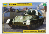 Zvezda Tank Su-76m Sovietsky samohybný delový tank Vojenský 1945 1:35 /