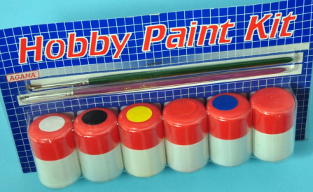 AGAMA Súprava alkoholových farieb Hobby Paint Kit GLOSSARY - HPK 02 + 2 štetce