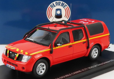 Alarme Nissan Navara Double Cabine Pick-up Closed Vltt Sdis 04 Sapeurs Pompiers 2011 1:43 Červená žltá