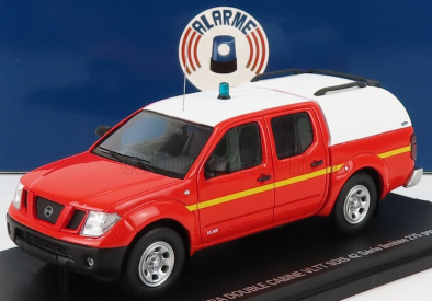 Alarme Nissan Navara Double Cabine Pick-up Closed Vltt Sdis 42 Sapeurs Pompiers 2011 1:43 Červená biela