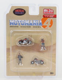 Americká dioráma Sada figúrok Motomania - 2x motocykel - 2x figúrka 1:64 Rôzne