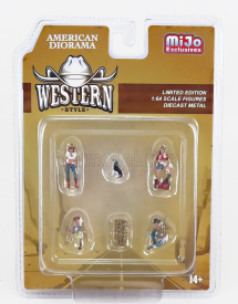 Americká dioráma Sada figúrok Western Style 1:64 Rôzne