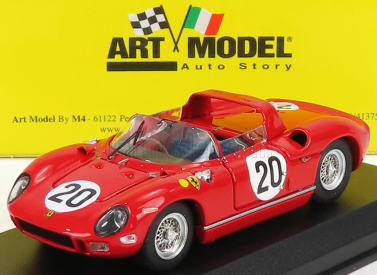 Art-model Ferrari 275p Spider 3.3l V12 Team Ferrari Spa Sefac N 20 Winner 24h Le Mans 1964 N.vaccarella - J.guichet 1:43 Červená