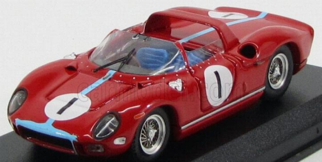 Art-model Ferrari 330p N 1 Spa 1965 M.parkes 1:43 Červená