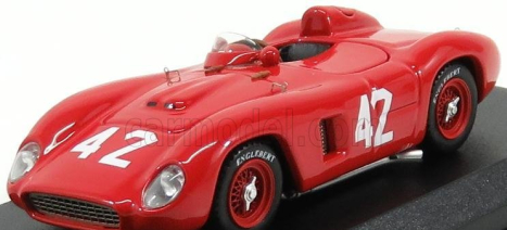 Art-model Ferrari 500tr Spider Ch.0652 N 42 Cuba Gp 1957 G.masten 1:43 Červená