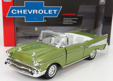 Autoworld Chevrolet Bel Air Cabriolet otvorený 1957 1:18 zelená met.