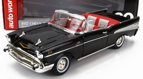 Autoworld Chevrolet Bel Air Cabriolet - Spider 1955 - 007 James Bond - Dr. No - Licenza Di Uccidere 1:18 čierna